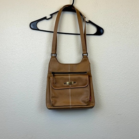 Mudd Bags Vintage 9s Mudd Brown Vegan Leather Purse Pockets Shoulder Bag Poshmark